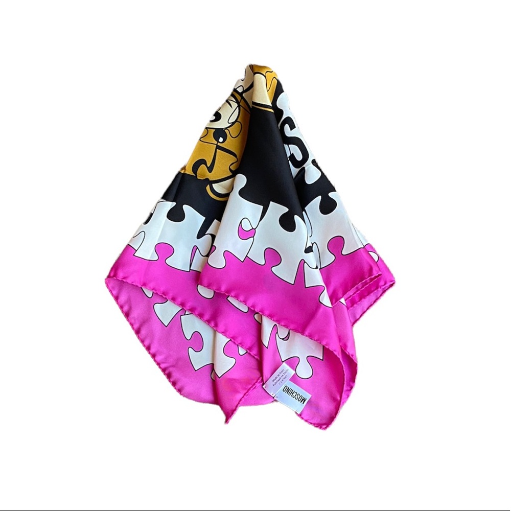 MOSCHINO Teddy Silk Bandanna